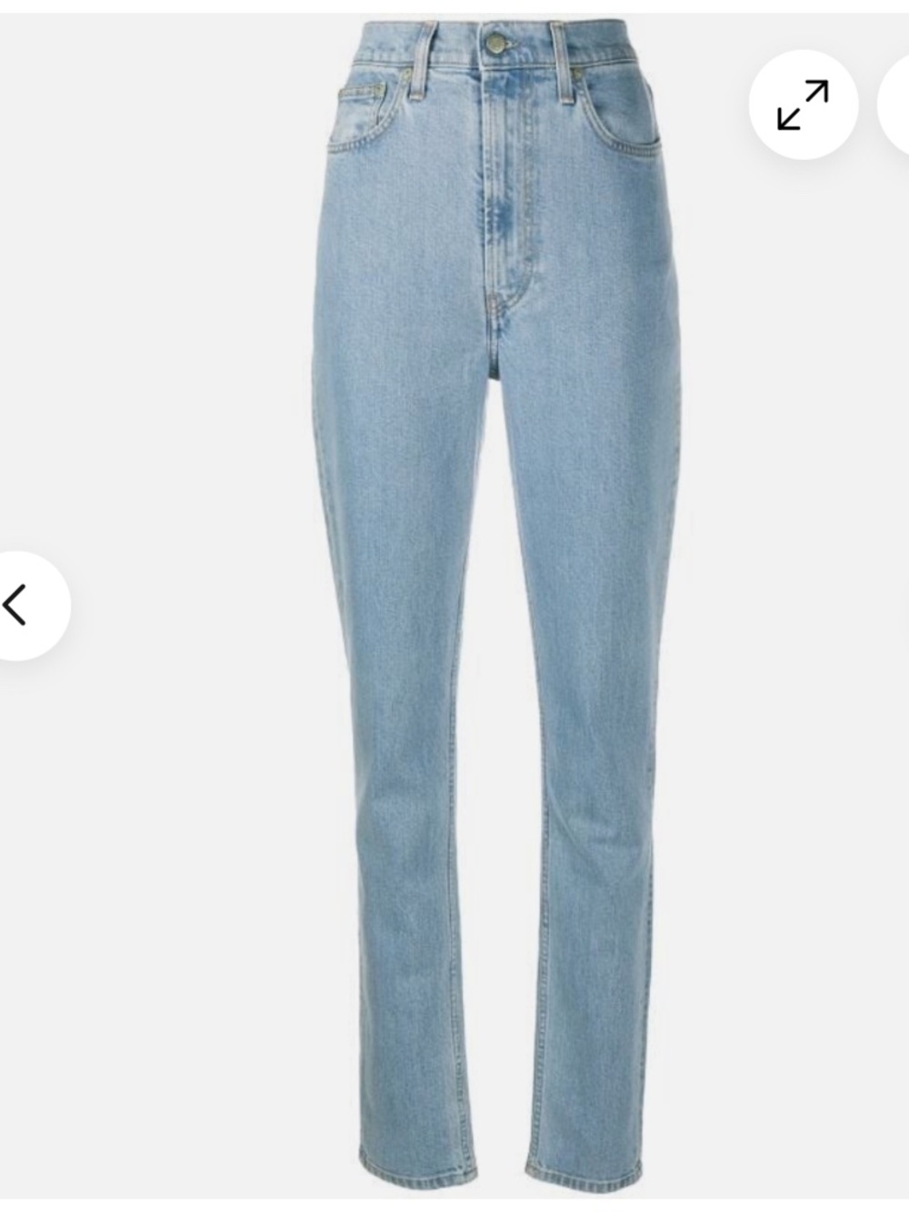 Helmut Lang Femme Straight Leg High-Waisted Jeans